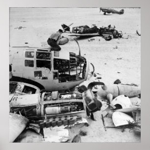 Póster Aeródromo de WWII