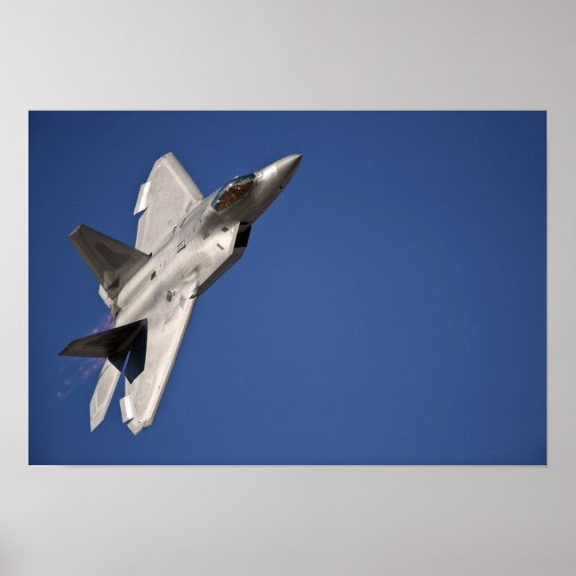 Poster Aeronave de Raptor F-22 (Frente)