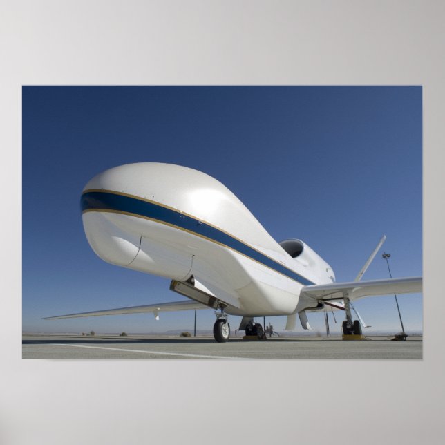 Póster Aeronave não tripulada Global Hawk (Frente)
