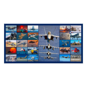 PÓSTER AERONAVE NAVAL "MONTAGE"