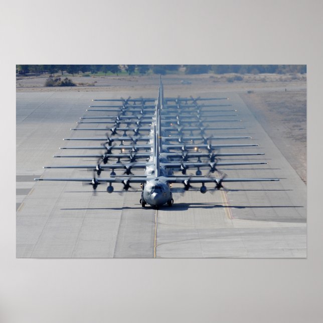 Poster Aeronaves C-130 Hércules (Frente)