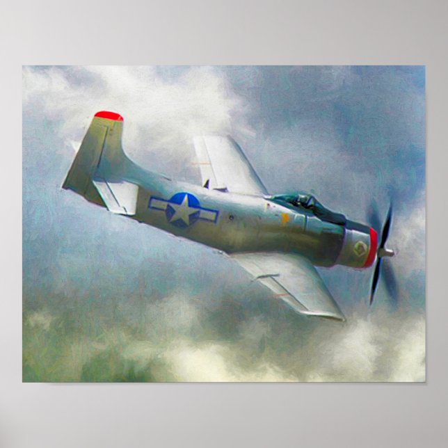 POSTER AERONAVES DA FORÇA AÉREA WW2 (Frente)