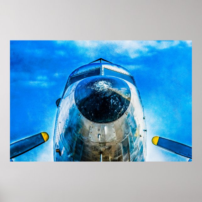 Poster Aeronaves Douglas DC-3 (Frente)