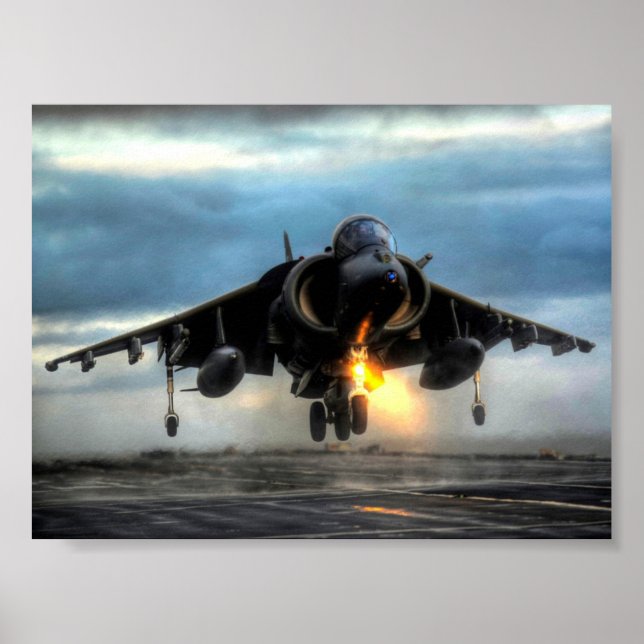 POSTER AERONAVES HARRIER (Frente)
