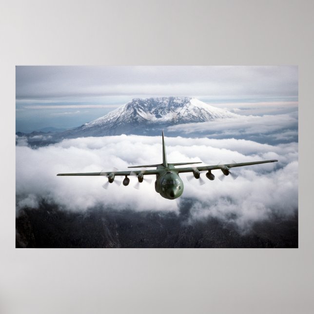 Poster Aeronaves Hércules C-130E (Frente)