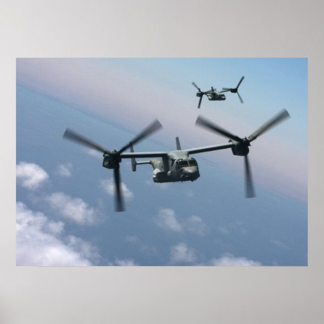 Poster Aeronaves Osprey MV-22 (Frente)