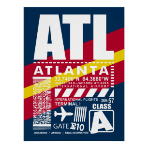 Póster Aeroporto ATL Atlanta