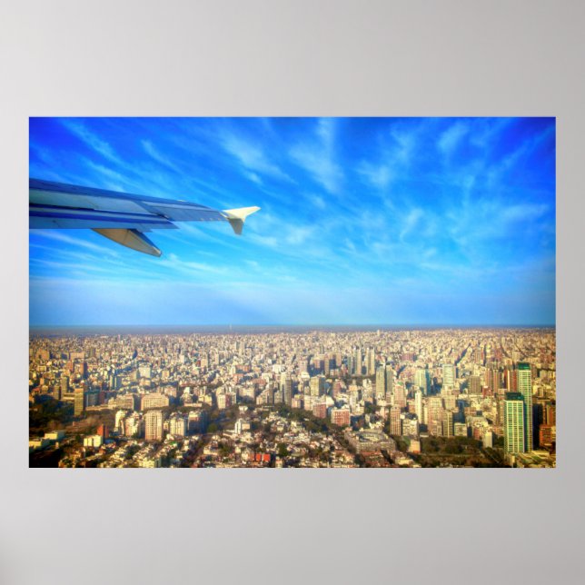 Póster Aeroporto da cidade Jorge Newbery AEP (Frente)