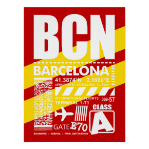 Póster Aeroporto de Barcelona
