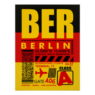 Póster Aeroporto de Berlim BER