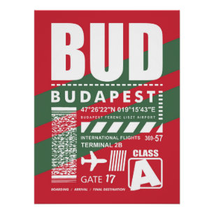 Póster Aeroporto de Budapeste BUD