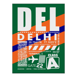 Póster Aeroporto de DEL Delhi