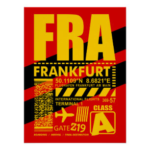 Póster Aeroporto de Frankfurt