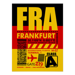 Póster Aeroporto de Frankfurt