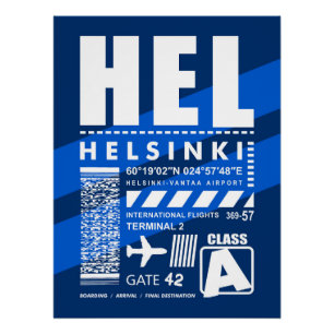 Póster Aeroporto de Helsínquia HEL