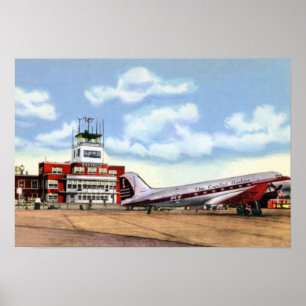 Póster Aeroporto de Knoxville Tennessee McGhee Tyson