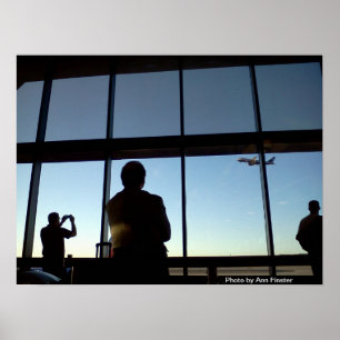 Poster Aeroporto do porto do poster/céu
