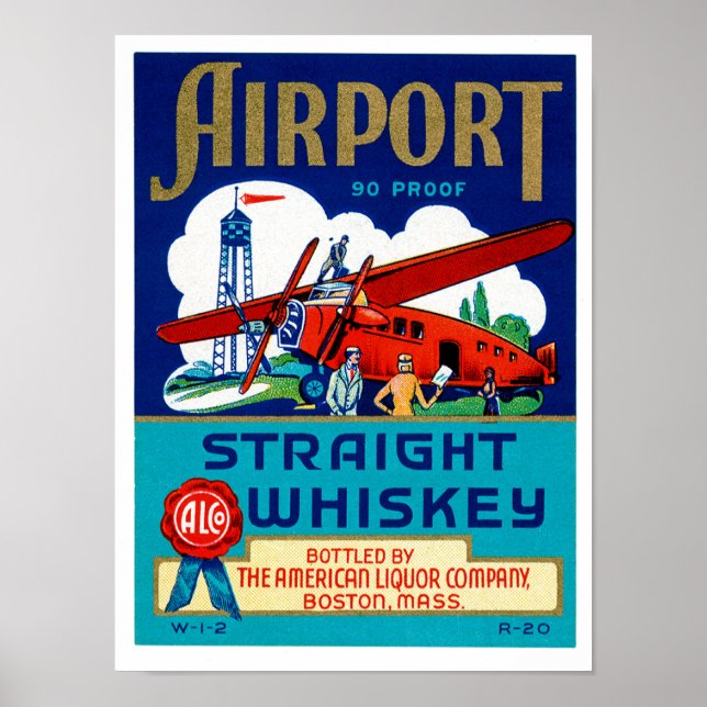 Póster Aeroporto Hetero Whiskey (Frente)