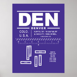 Poster Aeroporto Internacional de Denver DEN