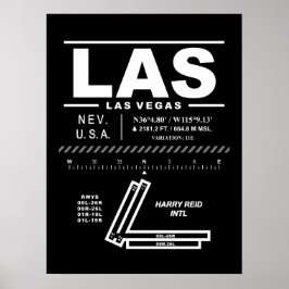 Poster Aeroporto Internacional Harry Reid LAS
