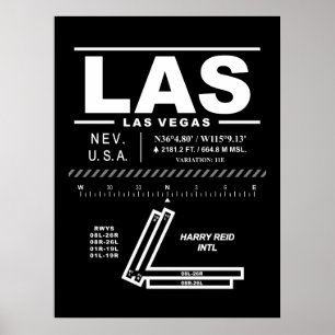 Poster Aeroporto Internacional Harry Reid LAS