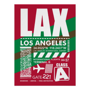 Póster Aeroporto LAX Los Angeles