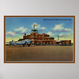 Poster Aeroporto Minneapolis de Wold-Chamberlain do