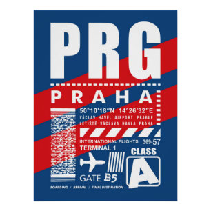 Póster Aeroporto PRG Praga