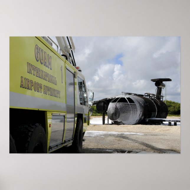 Póster Aeroporto WONPAT de Guam (Frente)