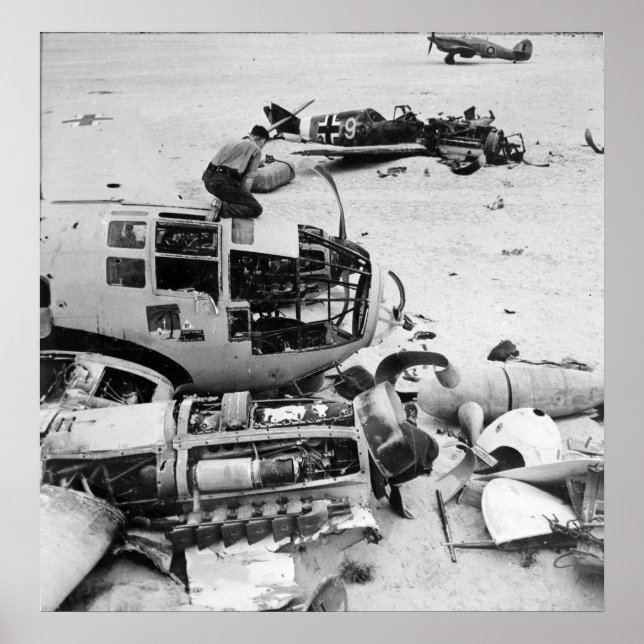 Póster Aeroporto WWII (Frente)