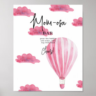 Poster Aerostato Rosa - bar da mamãe