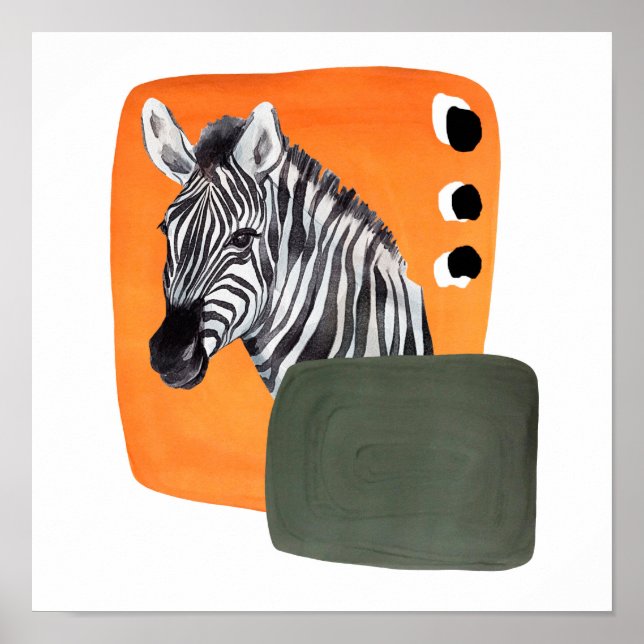 Poster Afafricano Zebra Animal (Frente)