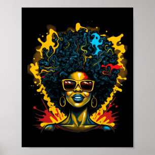 Poster Afair Hair Drug Queen Black History Magic Girl Wom