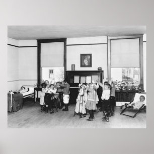 Póster Afastando fora da tuberculose, 1920