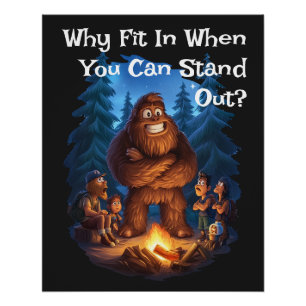 Póster Afastem-Se As Crianças Sasquatch