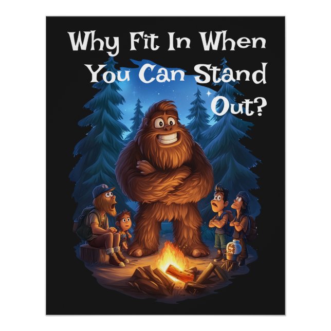 Póster Afastem-Se As Crianças Sasquatch (Frente)