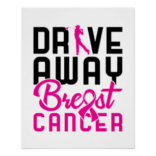 Póster Afastem-se do Golfe do Golfe do Cancer do Breve