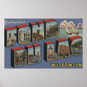 Póster Afeiçoado du Laca, Wisconsin - grandes cenas da