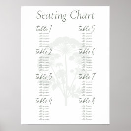 Poster AFETO | Cartaz de Plano de Assentos de Casamento