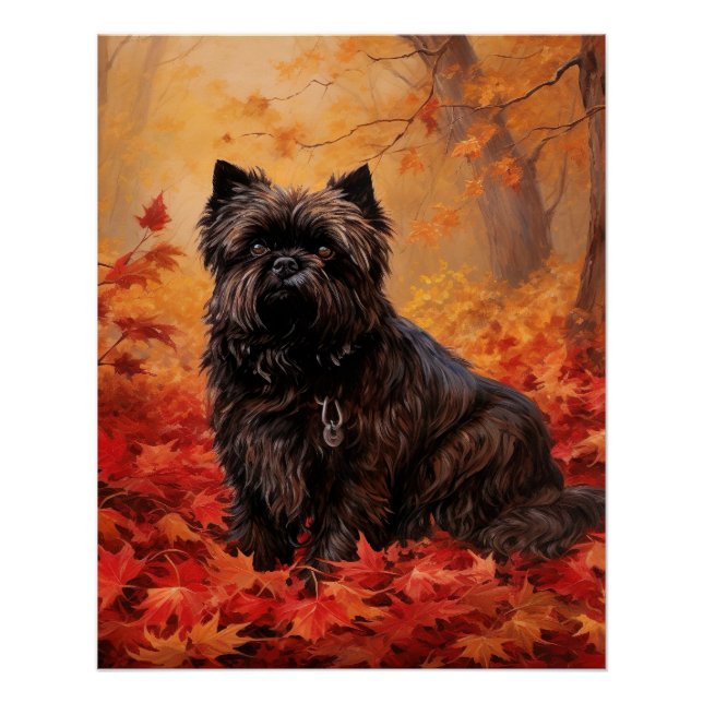 Póster Affenpinscher deixa cair inspirada (Frente)