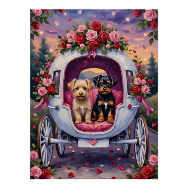 Póster Affenpinscher Dia dos Namorados (Frente)