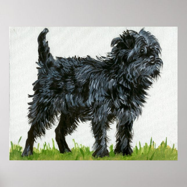 Poster Affenpinscher Portraje Cão (Frente)