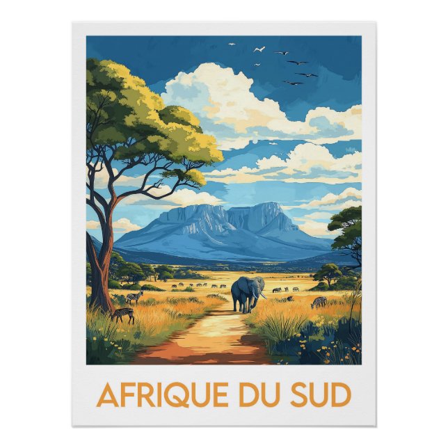 Póster Affiche Afrique du Sud (Frente)