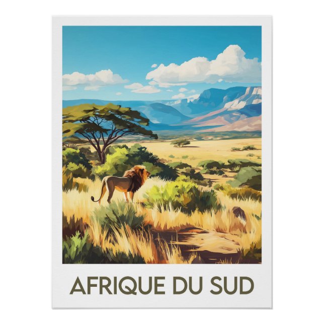 Póster Affiche Afrique du Sud (Frente)