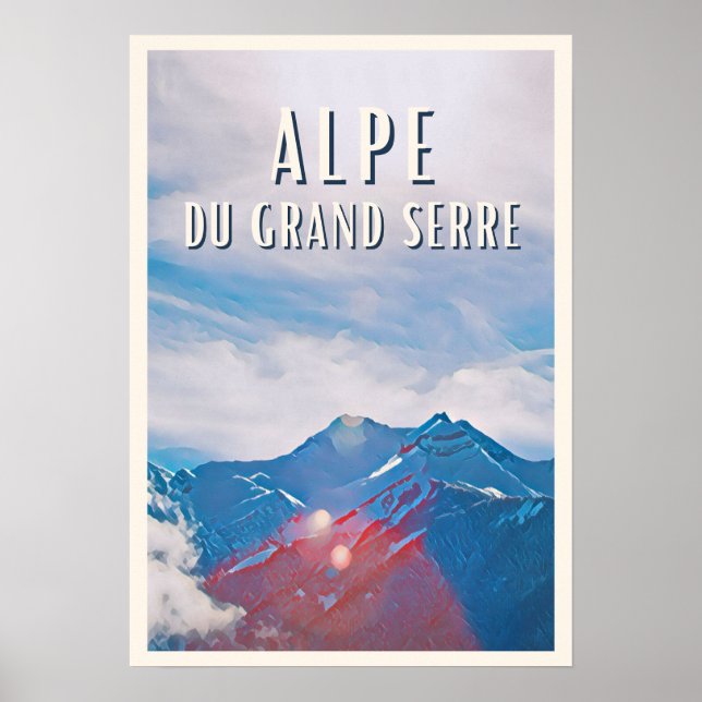 Poster Affiche Alpe du Grand Serre Station de ski (Frente)