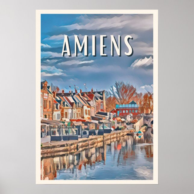 Poster Affiche Amiens Photo Vintage (Frente)