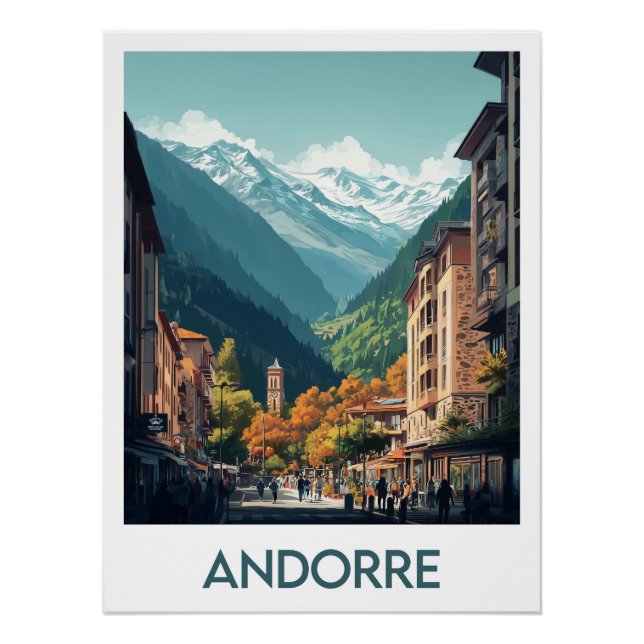 Póster Affiche Andorre (Frente)