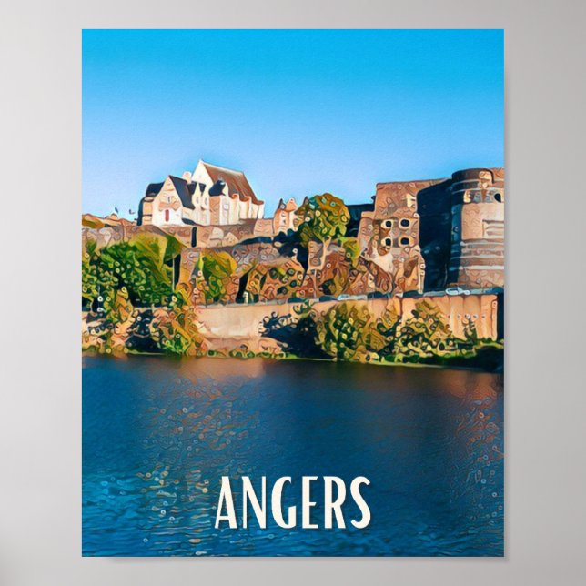 Poster Affiche Angers Photo Vintage (Frente)