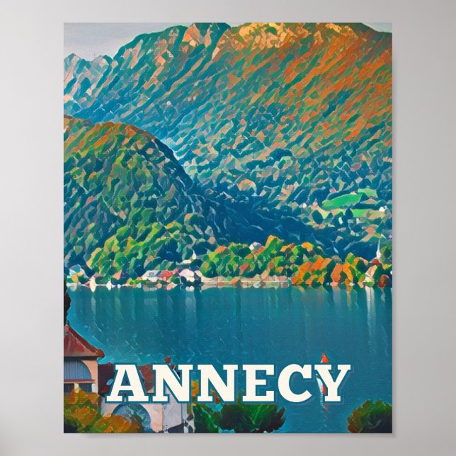 Poster Affiche Annecy Photo Vintage (Frente)