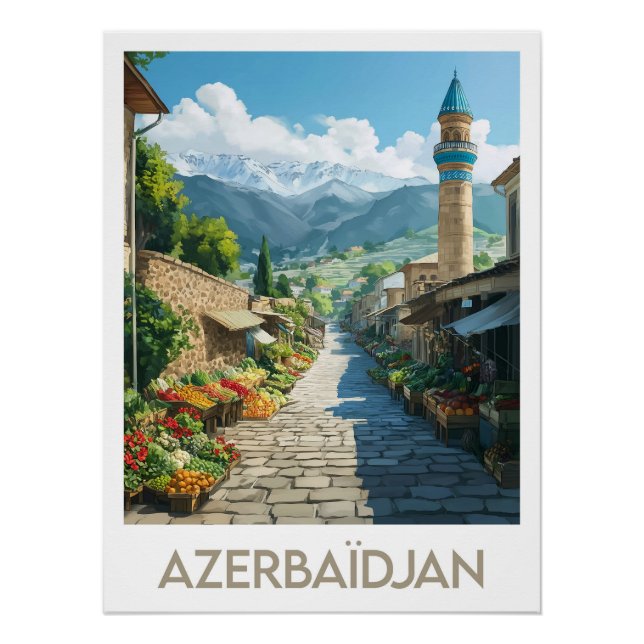 Póster Affiche Azerbaïdjan (Frente)